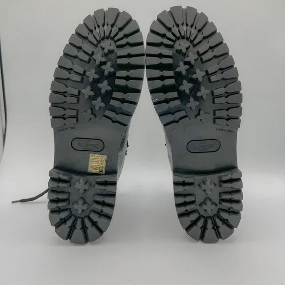 Valentino Garavani Black Rockstud Ankle Hiking Boots - Picture 9 of 12